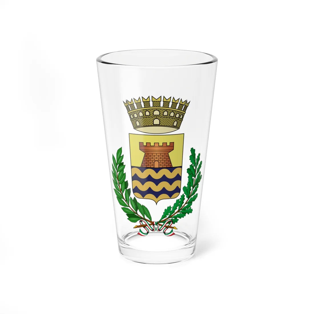 Bergeggi-Stemma (Italy) (Coat of Arms) Pint Glass 16oz 16oz - Go Mug Yourself