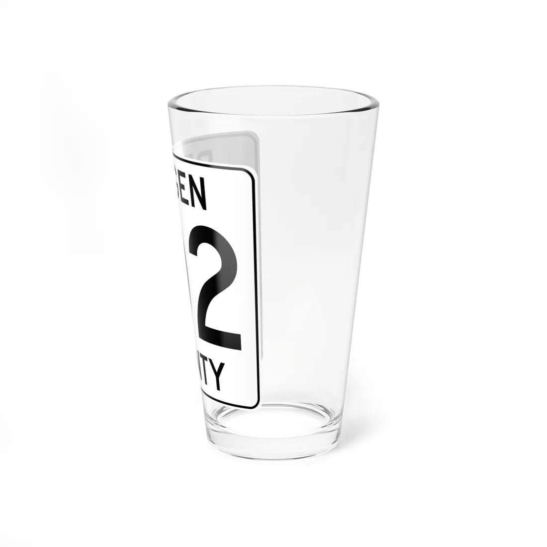 Bergen County 102 (New Jersey) (Road Sign) Pint Glass 16oz - Go Mug Yourself