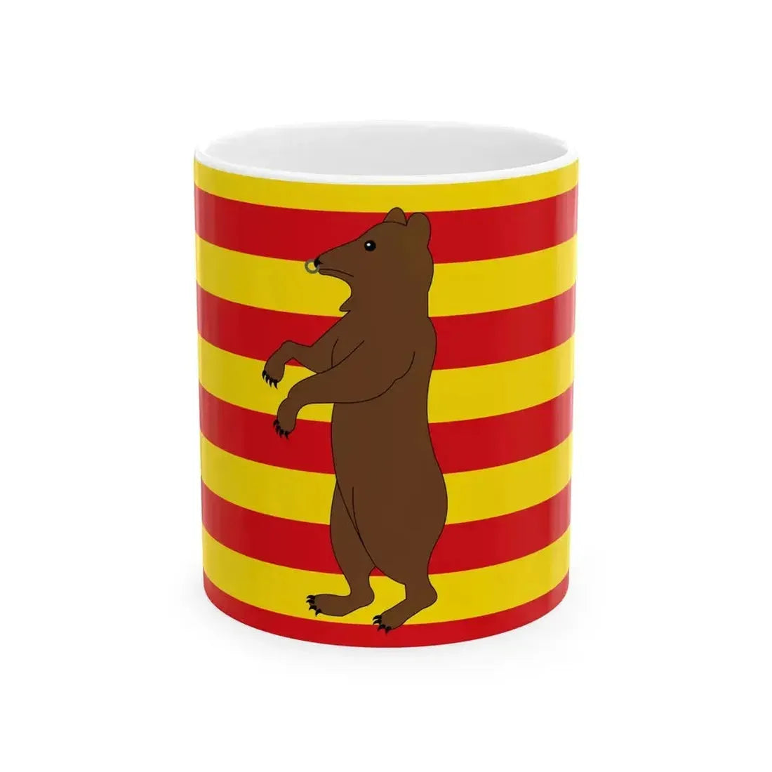Beringen vlag (Belgium) White Coffee Mug 11oz - Go Mug Yourself