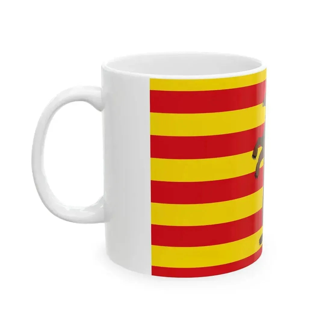 Beringen vlag (Belgium) White Coffee Mug - Go Mug Yourself