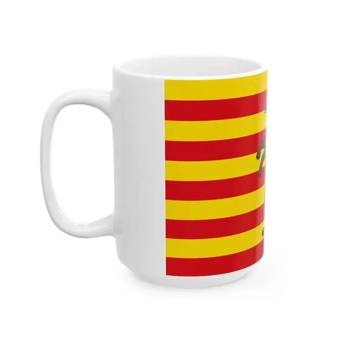 Beringen vlag (Belgium) White Coffee Mug - Go Mug Yourself