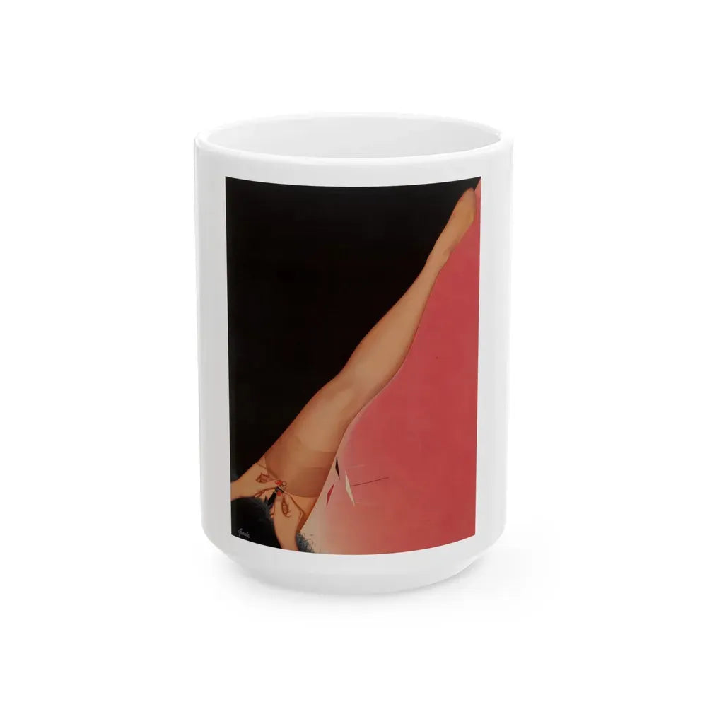 Berkshire Hosiery advertisement - White Coffee Mug 15oz - Go Mug Yourself