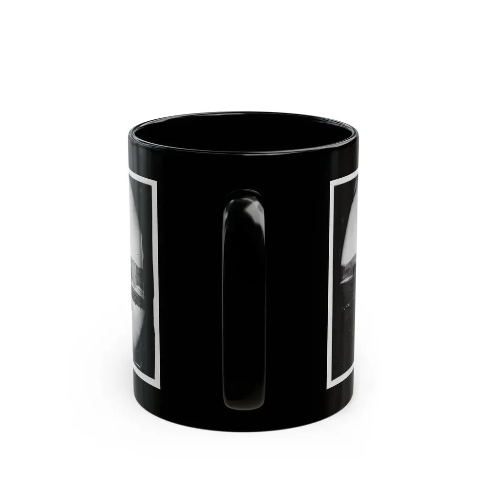 Berlin (Now Brunswick), Md. Pontoon Bridge And Ruins Of The Stone Bridge Across The Potomac (Destroyed In 1861) (U.S. Civil War) Black Coffee Mug - Go Mug Yourself