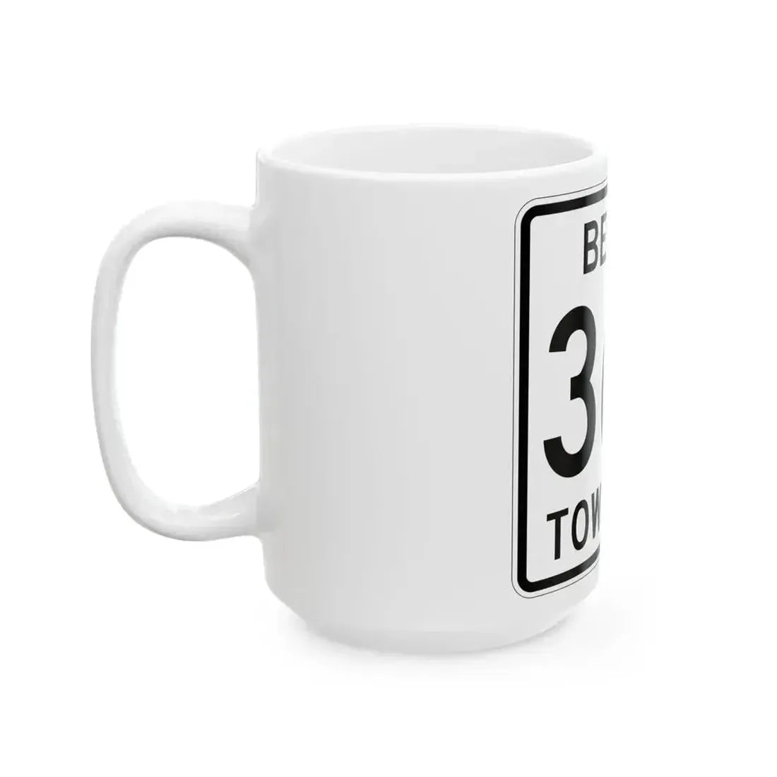 Berlin Township Route 362 Holmes County Ohio (Ohio) (Road Sign) White Coffee Mug - Go Mug Yourself