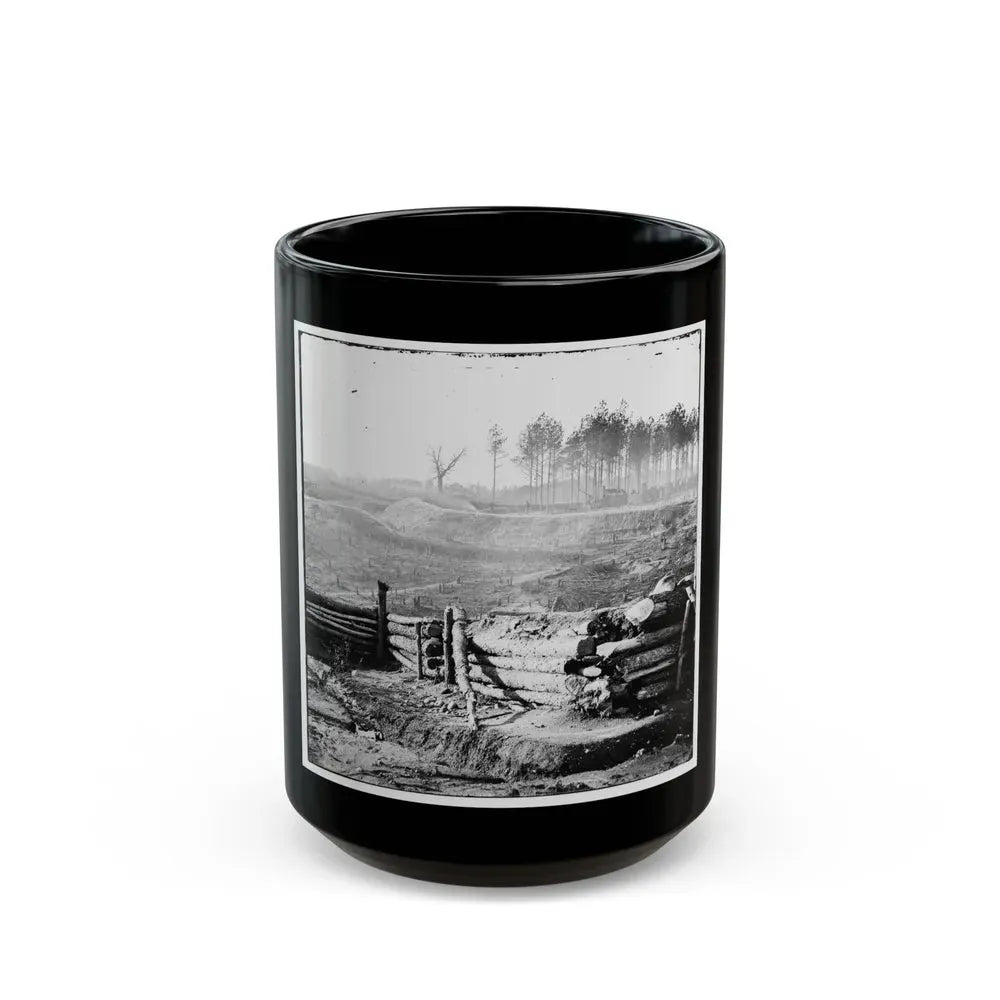 Bermuda Hundred, Va. Federal Earthworks On Left Of The Line, Near Point Of Rocks (U.S. Civil War) Black Coffee Mug 15oz - Go Mug Yourself