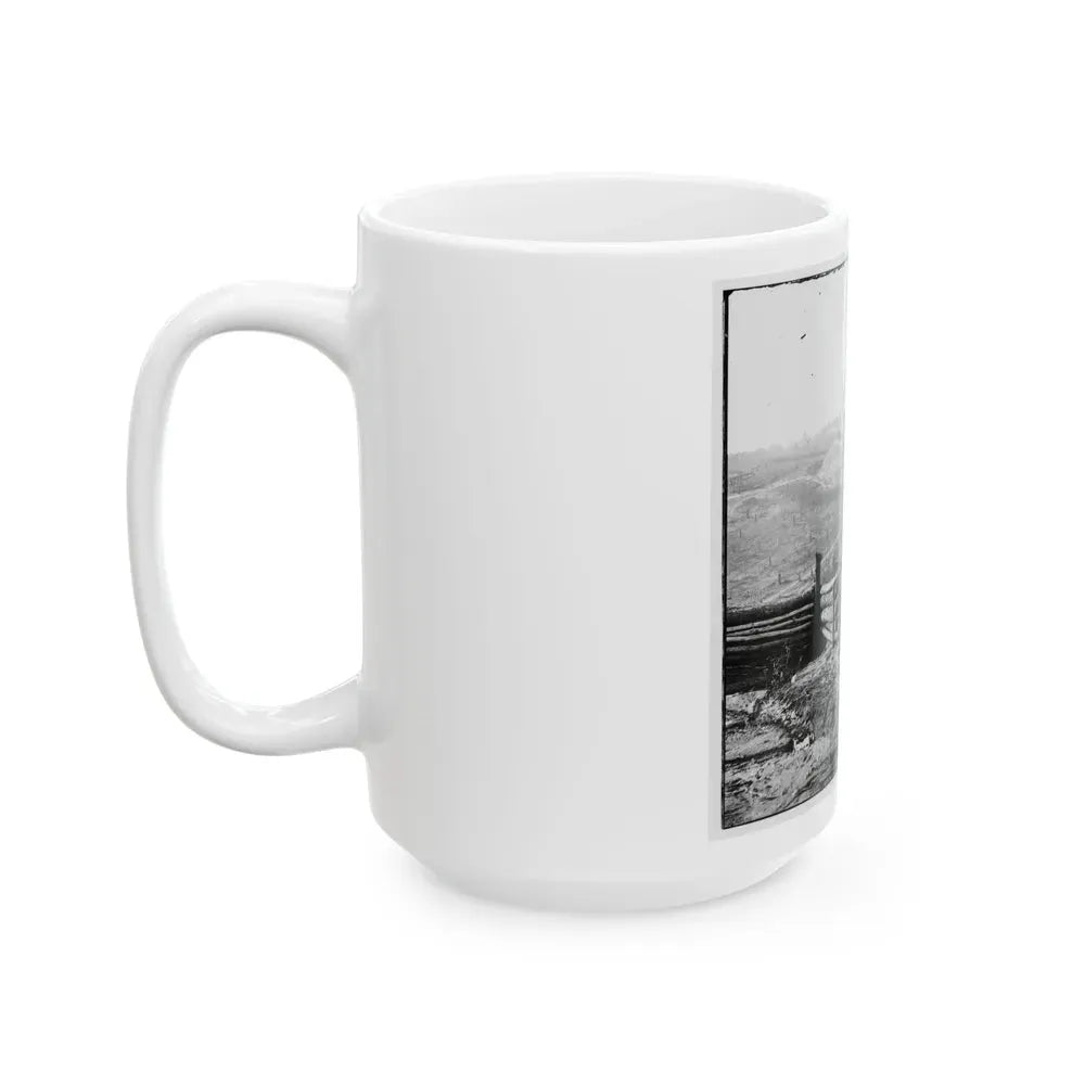 Bermuda Hundred, Va. Federal Earthworks On Left Of The Line, Near Point Of Rocks (U.S. Civil War) White Coffee Mug - Go Mug Yourself
