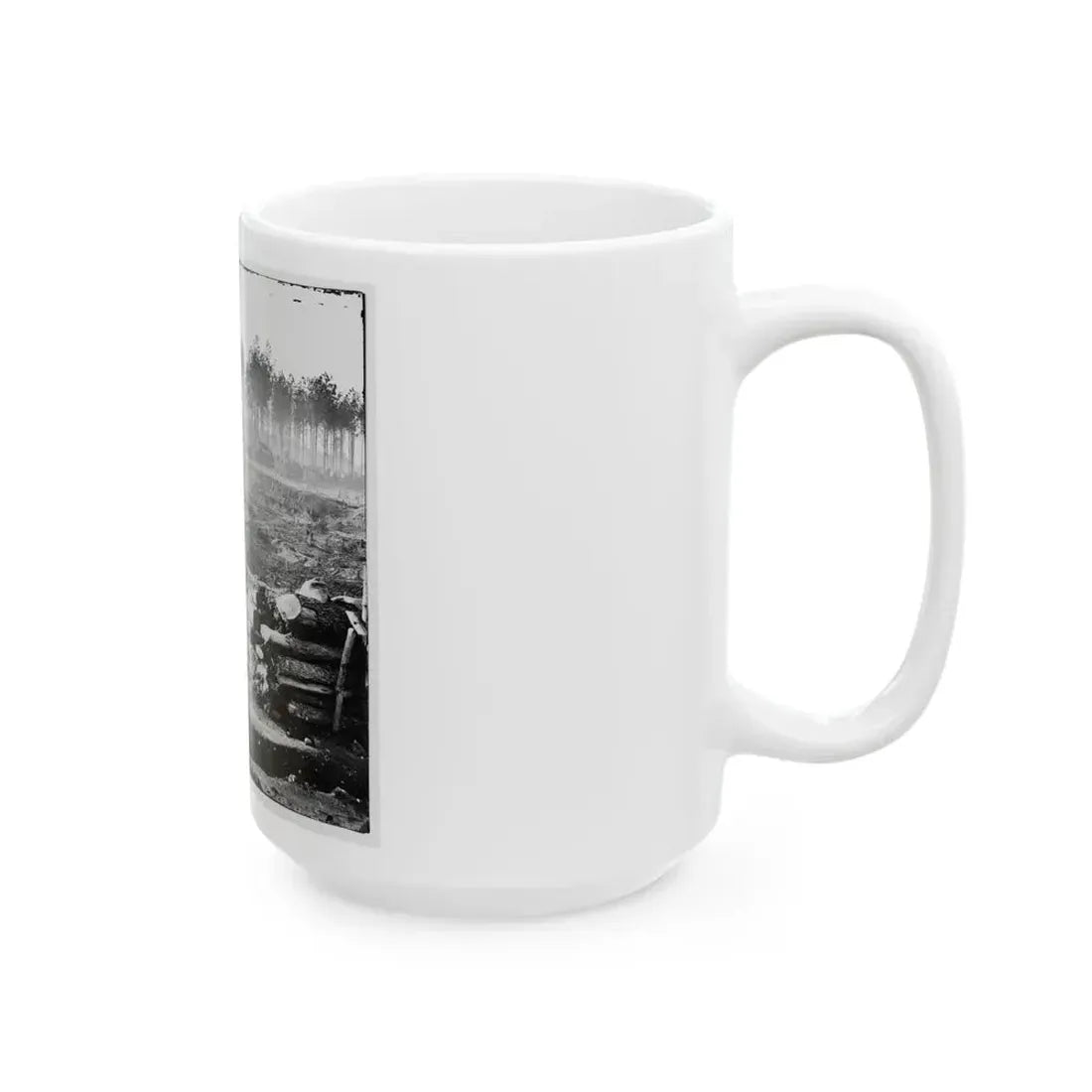Bermuda Hundred, Va. Federal Earthworks On Left Of The Line, Near Point Of Rocks (U.S. Civil War) White Coffee Mug - Go Mug Yourself