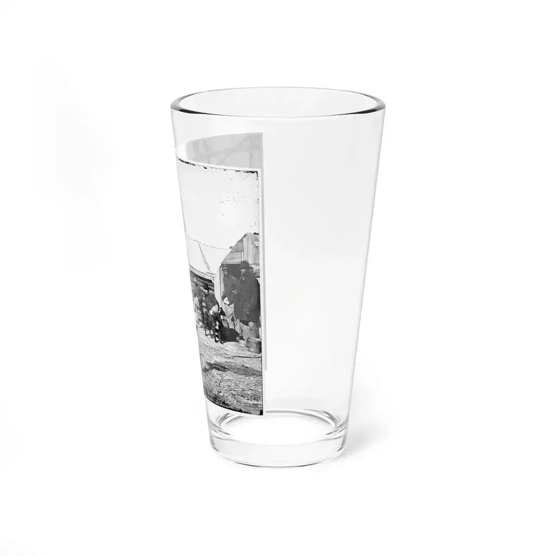 Bermuda Hundred, Va. Officers By Their Quarters Near The Signal Tower (U.S. Civil War) Pint Glass 16oz - Go Mug Yourself