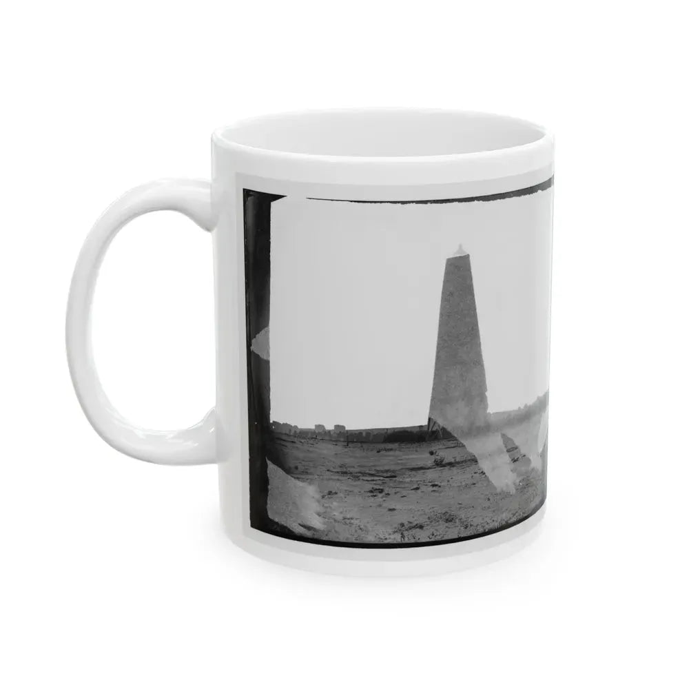 Bermuda Hundred, Virginia. Lookout Tower On Left Of Bermuda Hundred Line (U.S. Civil War) White Coffee Mug - Go Mug Yourself