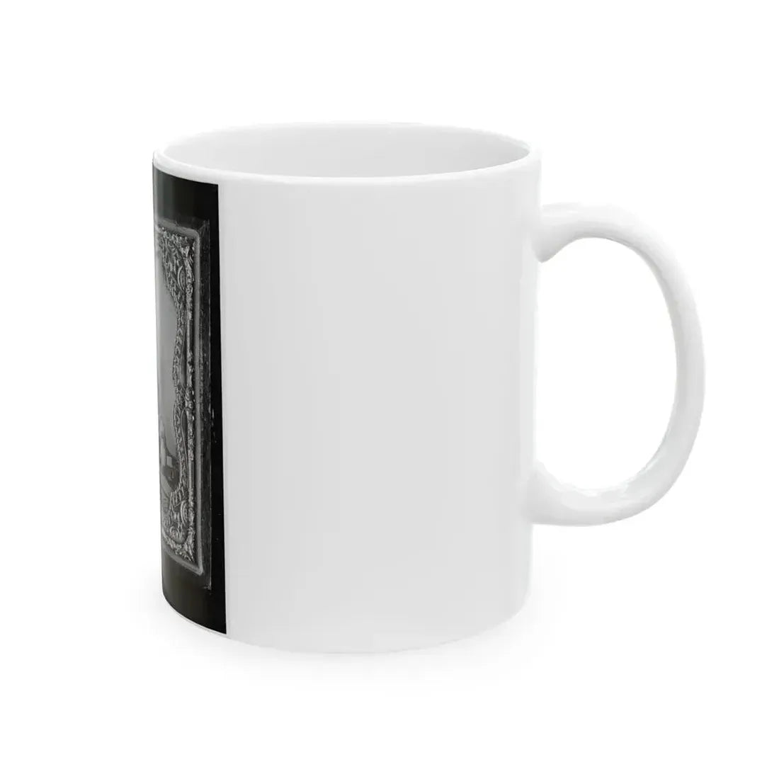 Bernard Bluecher Graves, Corp., C.S.A., Three-Quarter Length Portrait, Seated, Facing Front (U.S. Civil War) White Coffee Mug - Go Mug Yourself