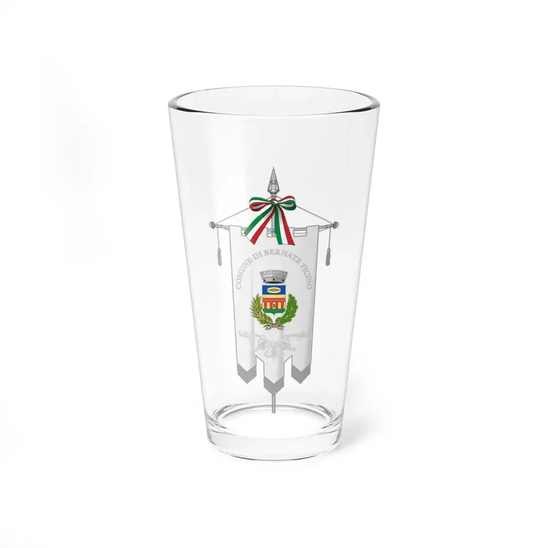 Bernate Ticino-Gonfalone (Italy) Pint Glass 16oz 16oz - Go Mug Yourself