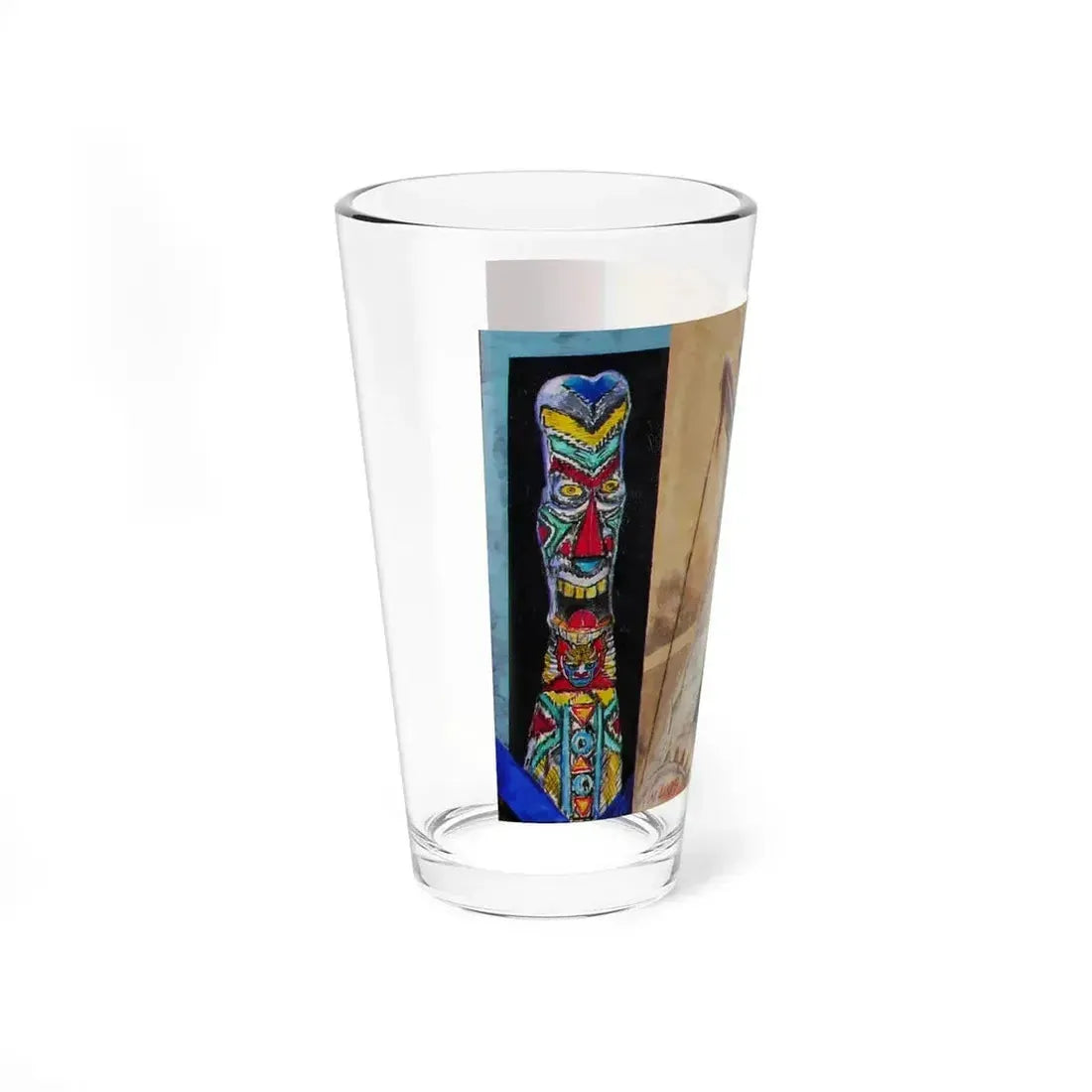Bernd Kugler - Indianerbild 1 (Native Americans in Art) Pint Glass 16oz - Go Mug Yourself