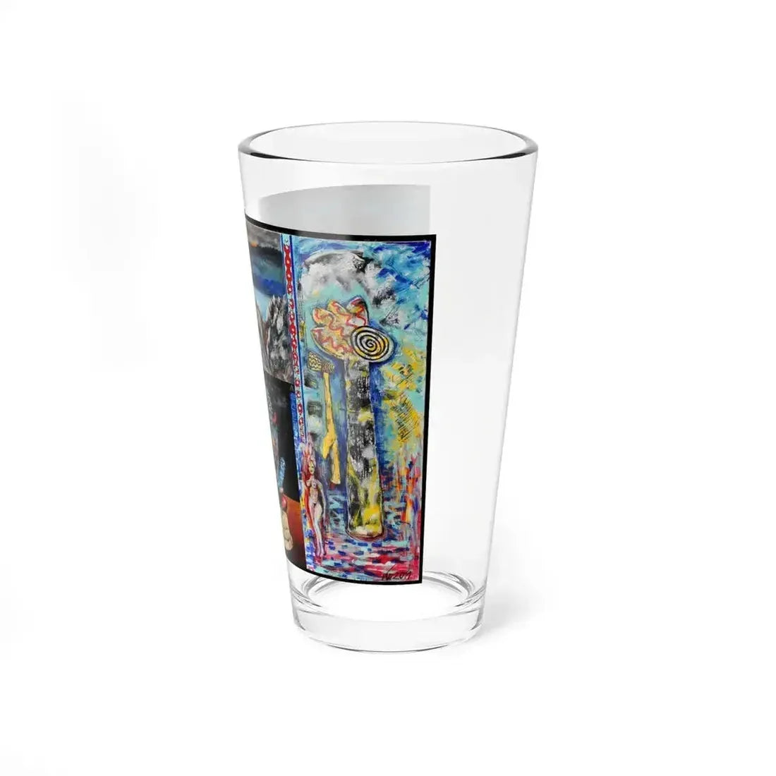 Bernd Kugler - Indianerbild 7 (Native Americans in Art) Pint Glass 16oz - Go Mug Yourself
