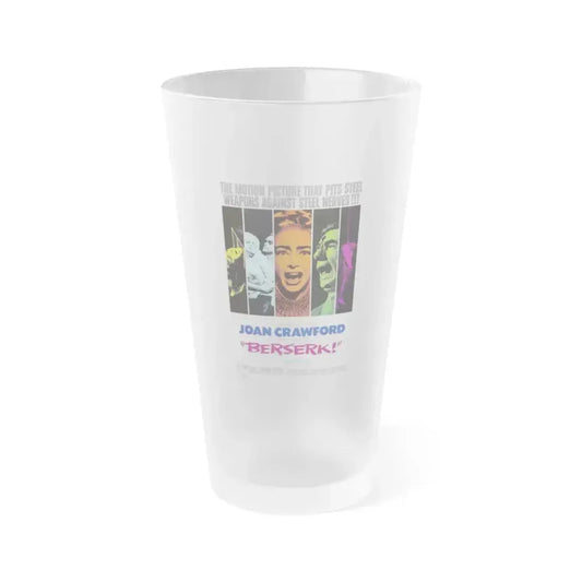 BERSERK 1967 Movie Poster - Frosted Pint Glass 16oz 16oz Frosted - Go Mug Yourself