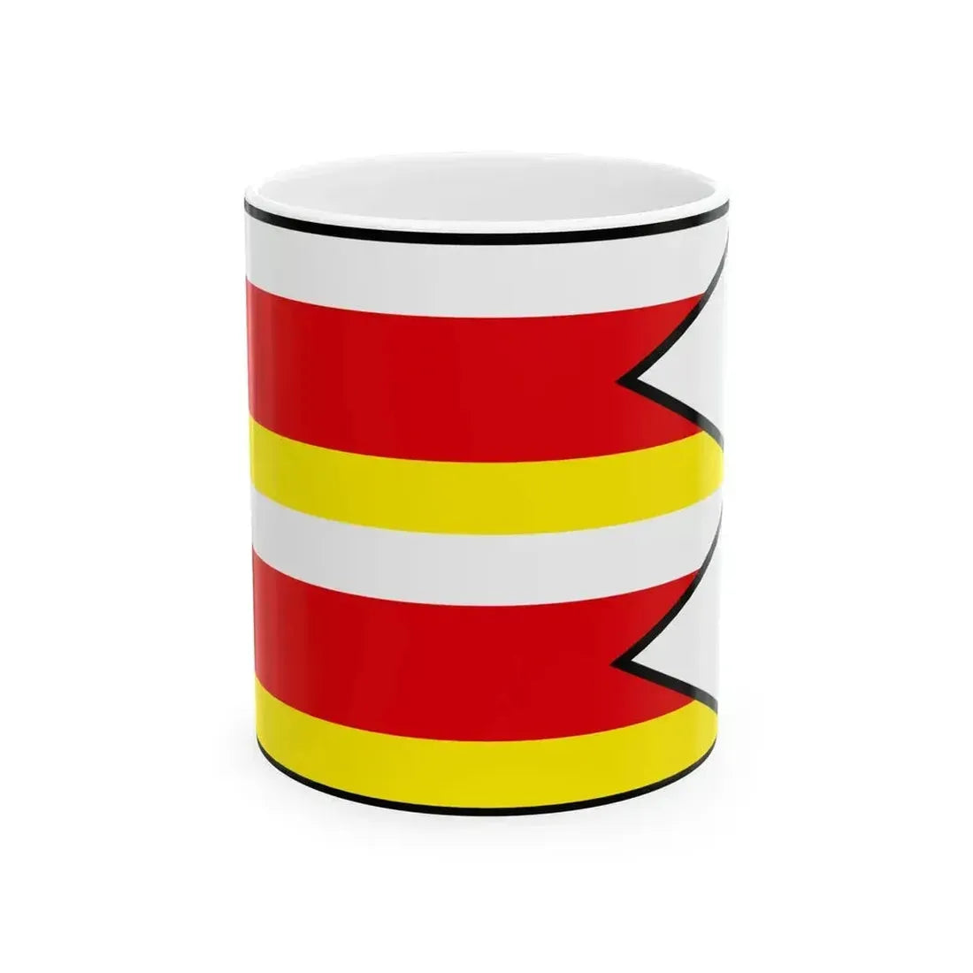 Besa Levice Flag (Slovakia) White Coffee Mug 11oz - Go Mug Yourself