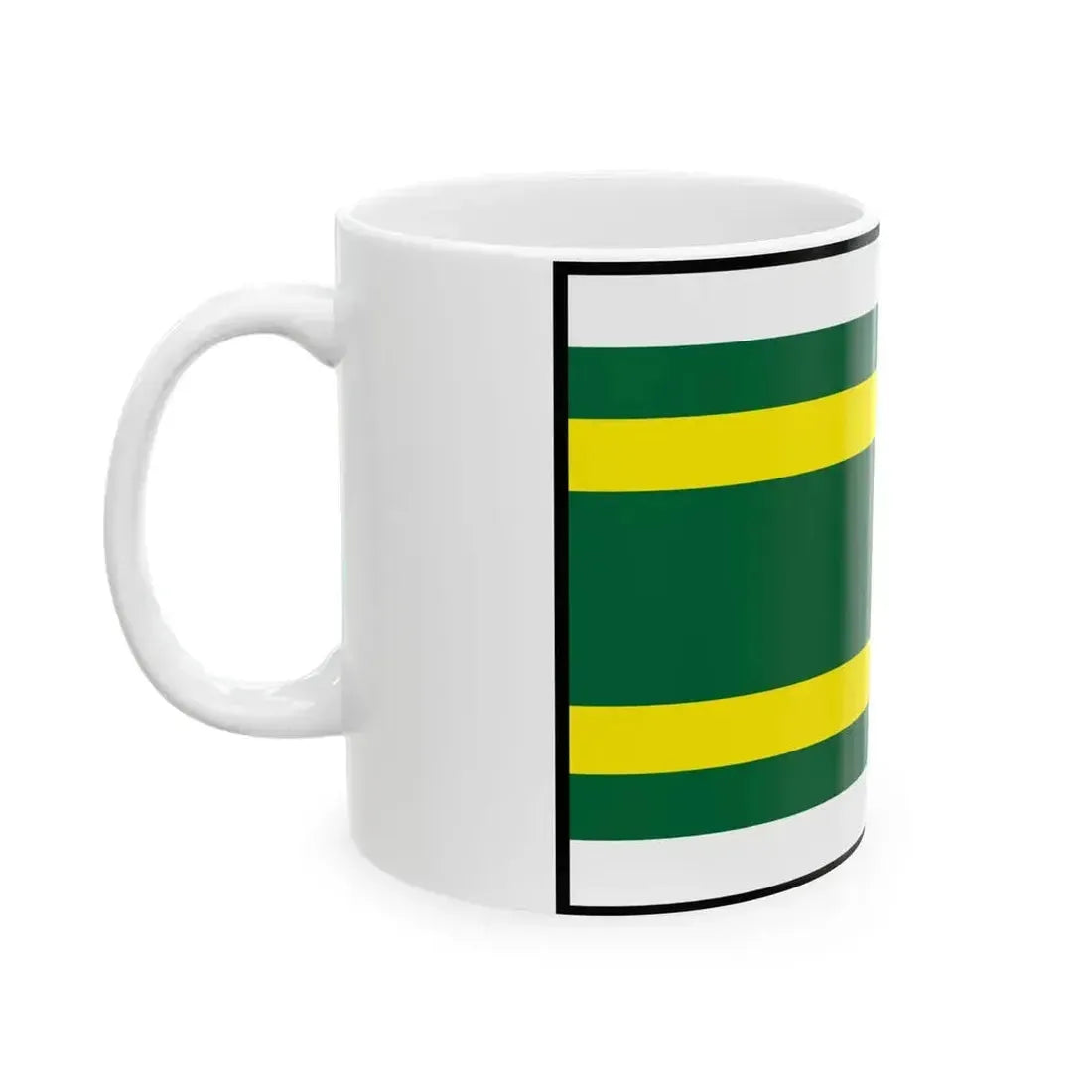 Besenov Nove Zamky Flag (Slovakia) White Coffee Mug - Go Mug Yourself