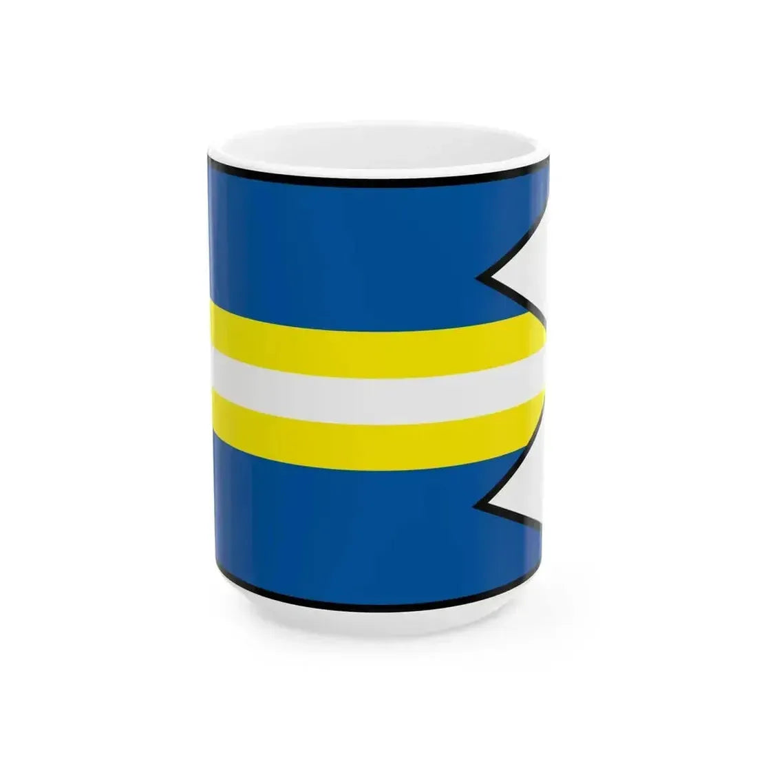 Besenova Ruzomberok Flag (Slovakia) White Coffee Mug 15oz - Go Mug Yourself