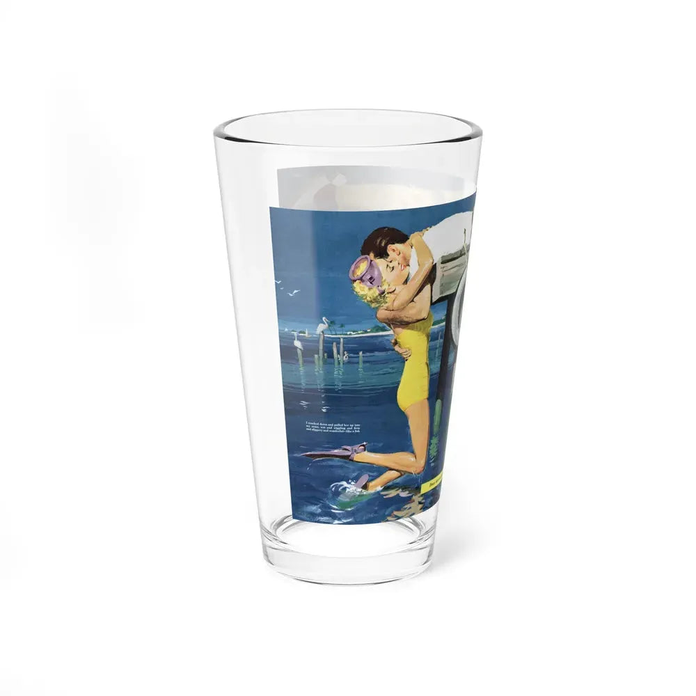 Best Bait in Florida, Collier's, March 5, 1954 (Magazine Illustration) Pint Glass 16oz - Go Mug Yourself