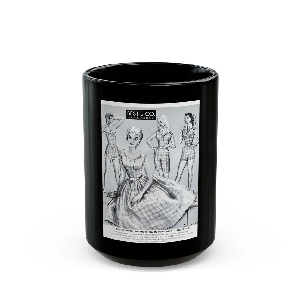 Best & Co. advertisement, 1956 - Black Coffee Mug 15oz - Go Mug Yourself