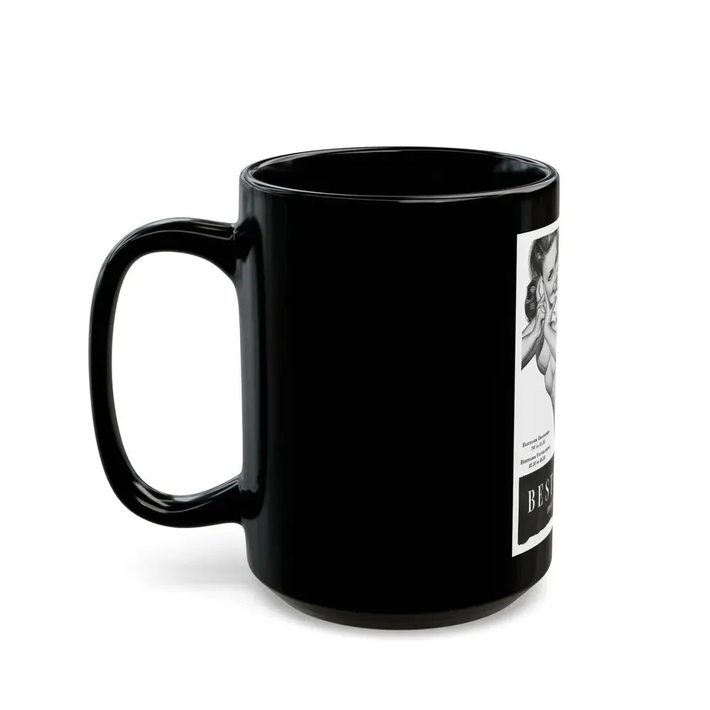 Best Form advertisement (2), 1945 - Black Coffee Mug - Go Mug Yourself