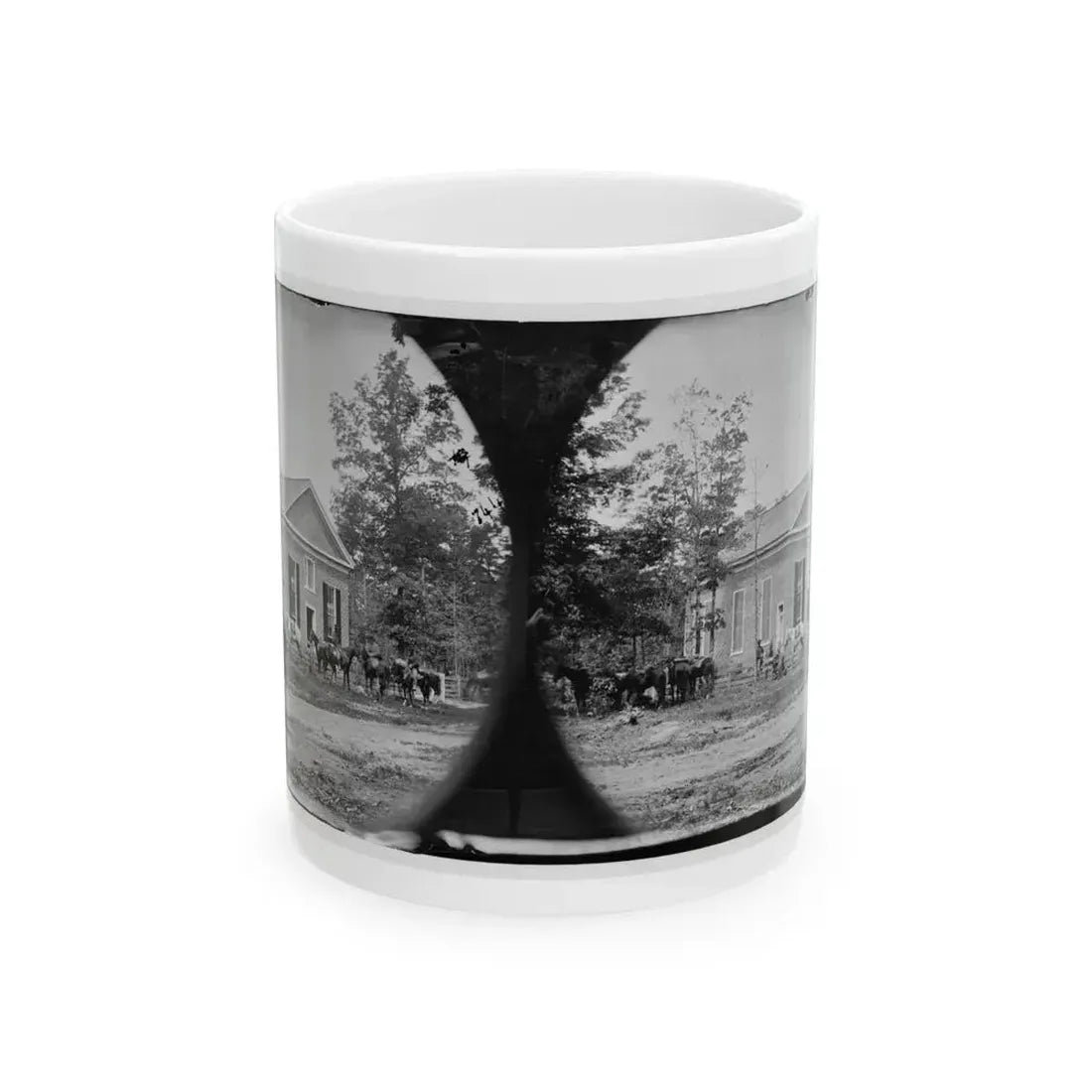 Bethel Church, Va. View Of The Church, Temporary Headquarters Of Gen. Ambrose E. Burnside (U.S. Civil War) White Coffee Mug 11oz - Go Mug Yourself