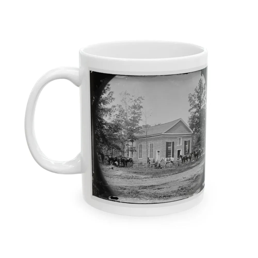 Bethel Church, Va. View Of The Church, Temporary Headquarters Of Gen. Ambrose E. Burnside (U.S. Civil War) White Coffee Mug - Go Mug Yourself