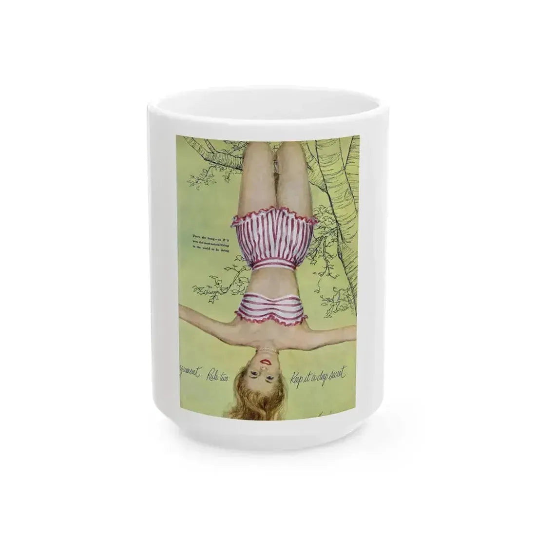 Betrayed, Good Housekeeping, October 1949 - White Coffee Mug 15oz - Go Mug Yourself