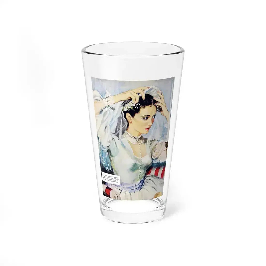 Better To Marry, Redbook, August 1951 (Magazine Illustration) Pint Glass 16oz - Go Mug Yourself