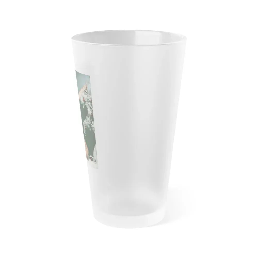 Bettie Page #106 - Playboy Photo Jan. '55 2 (Vintage Female Icon) Frosted Pint Glass 16oz - Go Mug Yourself