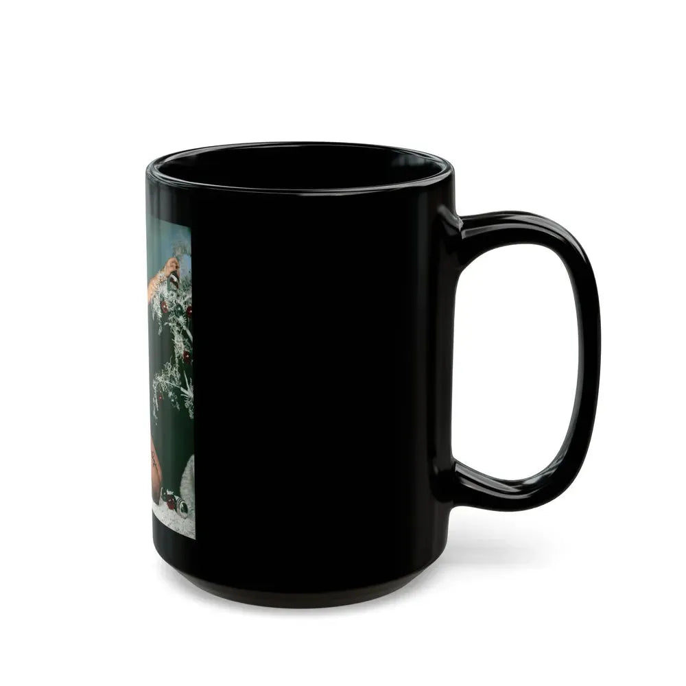 Bettie Page #106 - Playboy Photo Jan. '55_2 (Vintage Female Icon) Black Coffee Mug - Go Mug Yourself