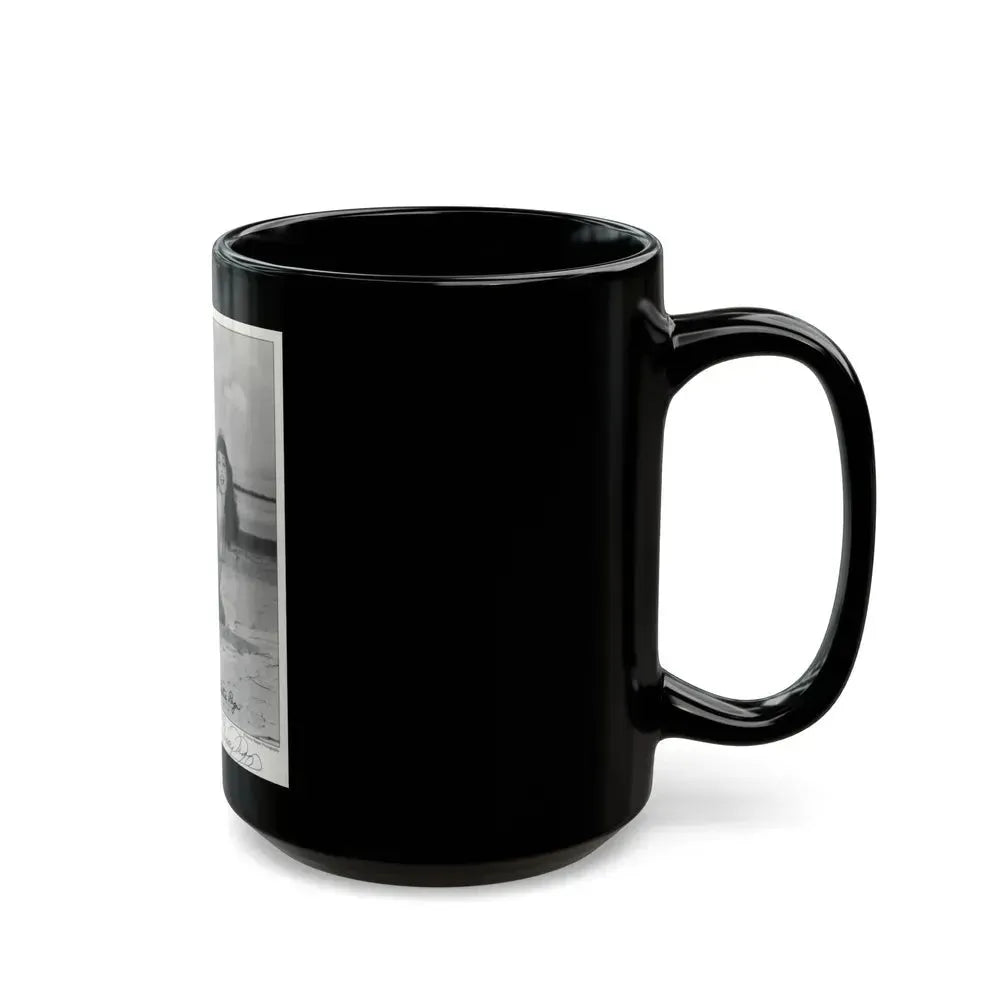 Bettie Page #1061 (Vintage Female Icon) Black Coffee Mug - Go Mug Yourself