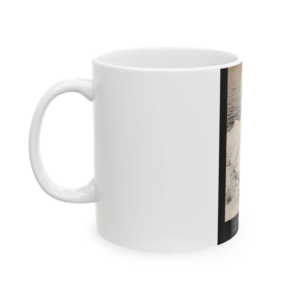 Bettie Page #1070 - Pages 2 of 4 with, 1 Full Page B&W Photo & Caption from After Hours Vol. 1, No. 4 '57 Mag. (Vintage Female Icon) White Coffee Mug - Go Mug Yourself
