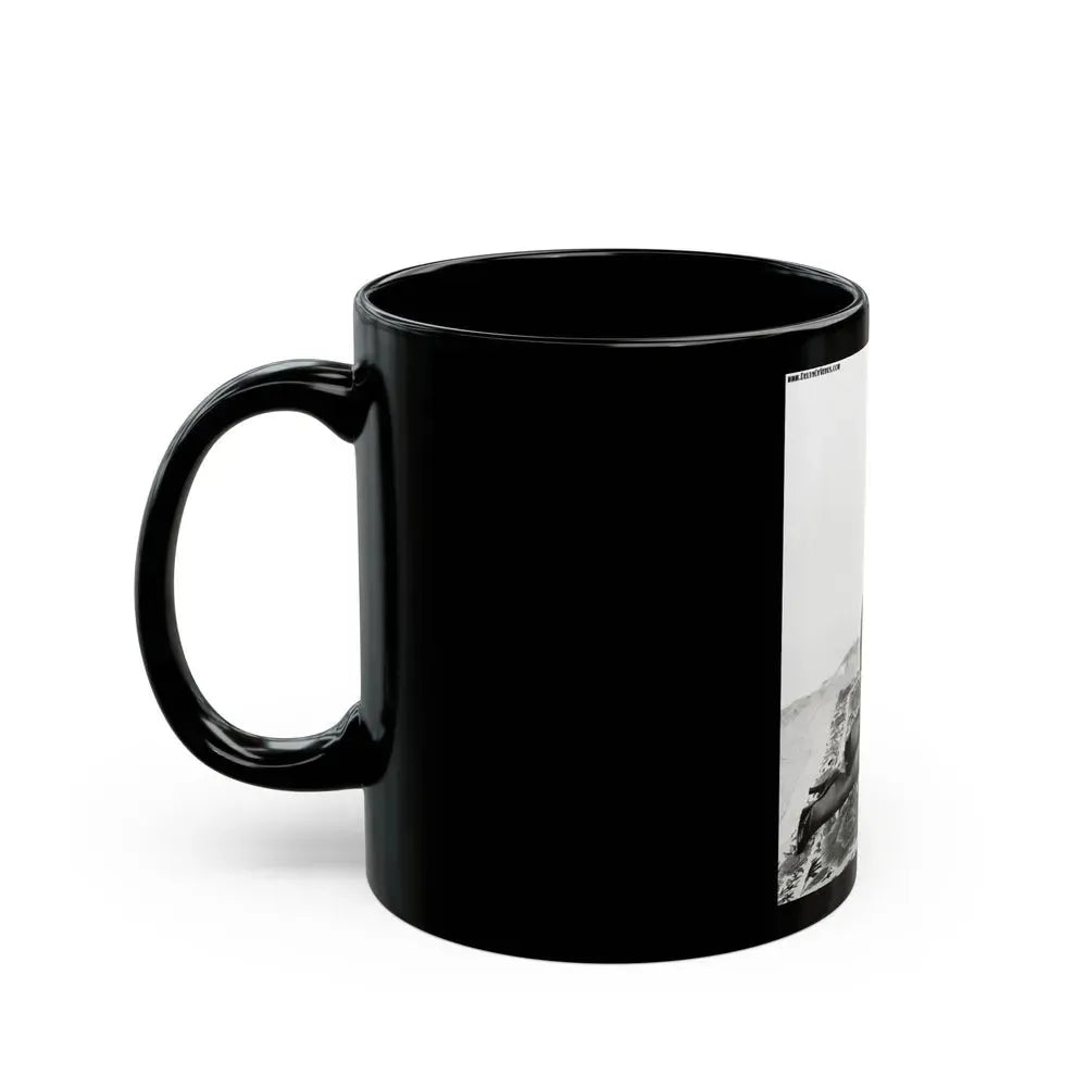 Bettie Page #152 (Vintage Female Icon) Black Coffee Mug - Go Mug Yourself