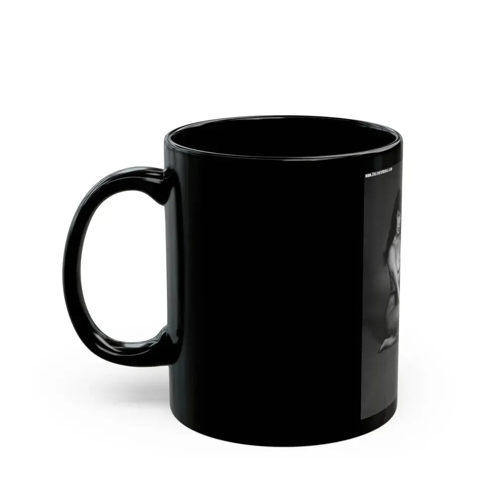 Bettie Page #153 (Vintage Female Icon) Black Coffee Mug - Go Mug Yourself