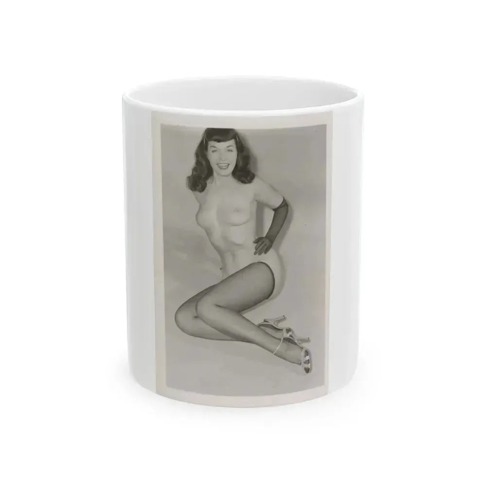 Bettie Page #168 (Vintage Female Icon) White Coffee Mug 11oz - Go Mug Yourself