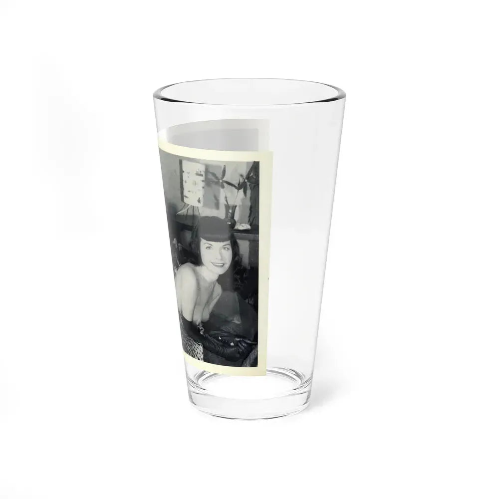 Bettie Page #18 (Vintage Female Icon) Pint Glass 16oz - Go Mug Yourself