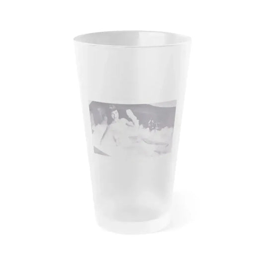 Bettie Page #224 (Vintage Female Icon) Frosted Pint Glass 16oz 16oz Frosted - Go Mug Yourself