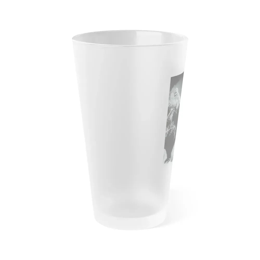 Bettie Page #233 - Playboy Photo Jan. '55 (Vintage Female Icon) Frosted Pint Glass 16oz - Go Mug Yourself
