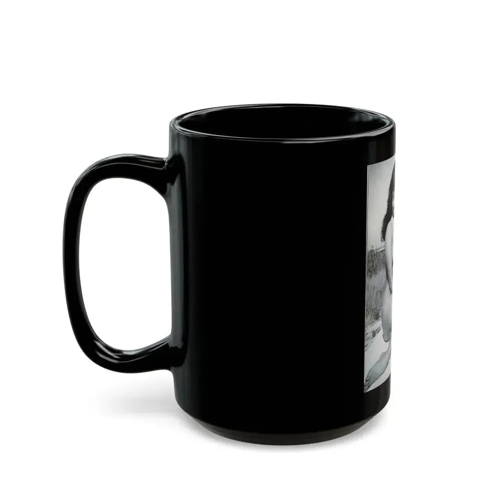 Bettie Page #248 (Vintage Female Icon) Black Coffee Mug - Go Mug Yourself