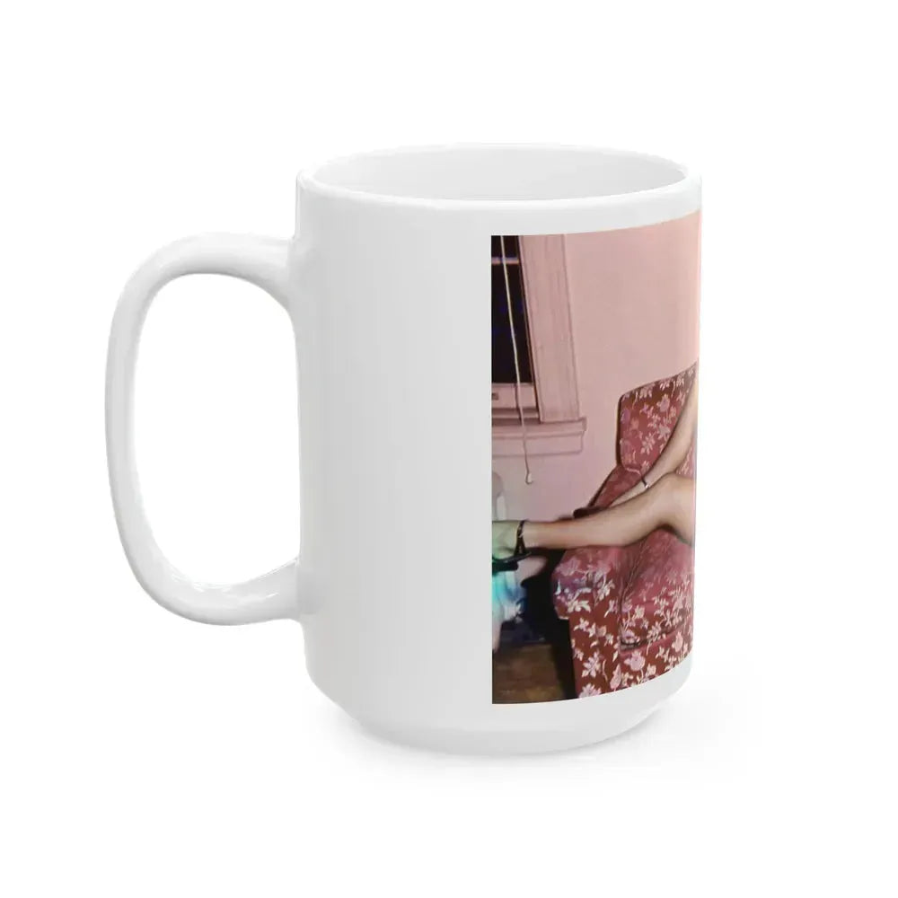 Bettie Page #37 (Vintage Female Icon) White Coffee Mug - Go Mug Yourself
