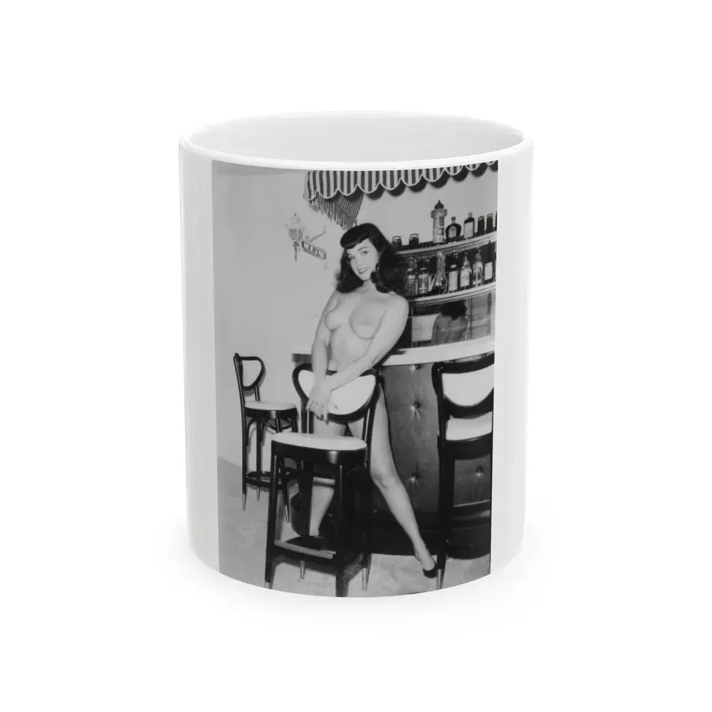 Bettie Page #41 (Vintage Female Icon) White Coffee Mug 11oz - Go Mug Yourself