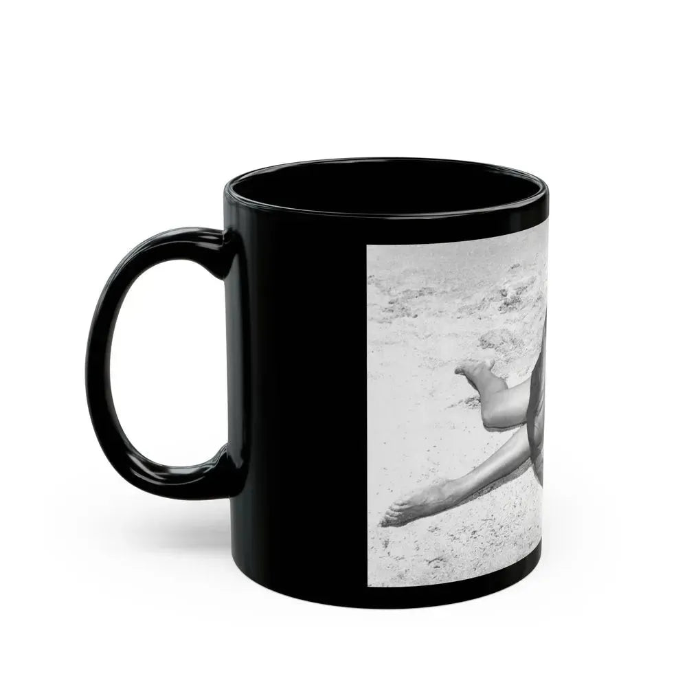 Bettie Page #439 (Vintage Female Icon) Black Coffee Mug - Go Mug Yourself