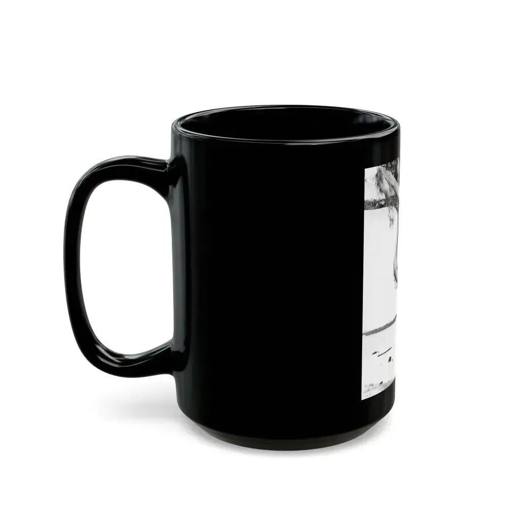 Bettie Page #466 (Vintage Female Icon) Black Coffee Mug - Go Mug Yourself
