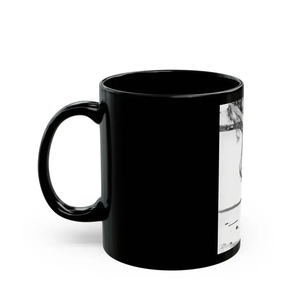 Bettie Page #466 (Vintage Female Icon) Black Coffee Mug - Go Mug Yourself