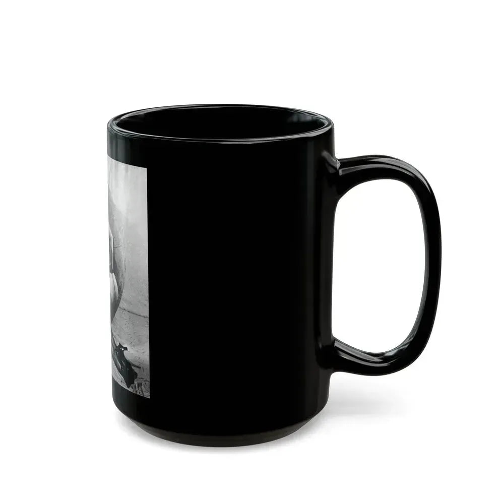 Bettie Page #468 (Vintage Female Icon) Black Coffee Mug - Go Mug Yourself