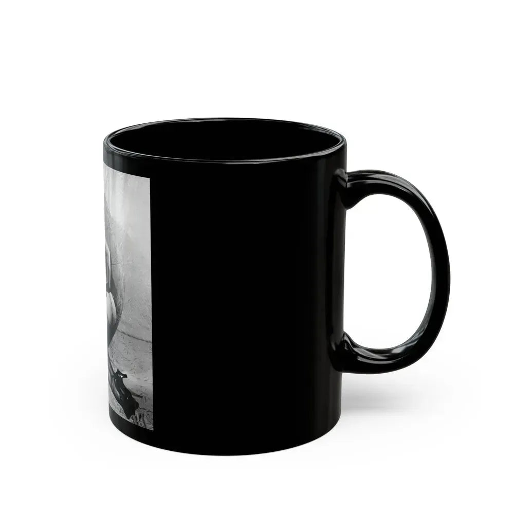 Bettie Page #468 (Vintage Female Icon) Black Coffee Mug - Go Mug Yourself