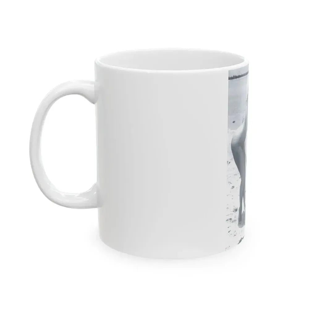Bettie Page #472 (Vintage Female Icon) White Coffee Mug - Go Mug Yourself