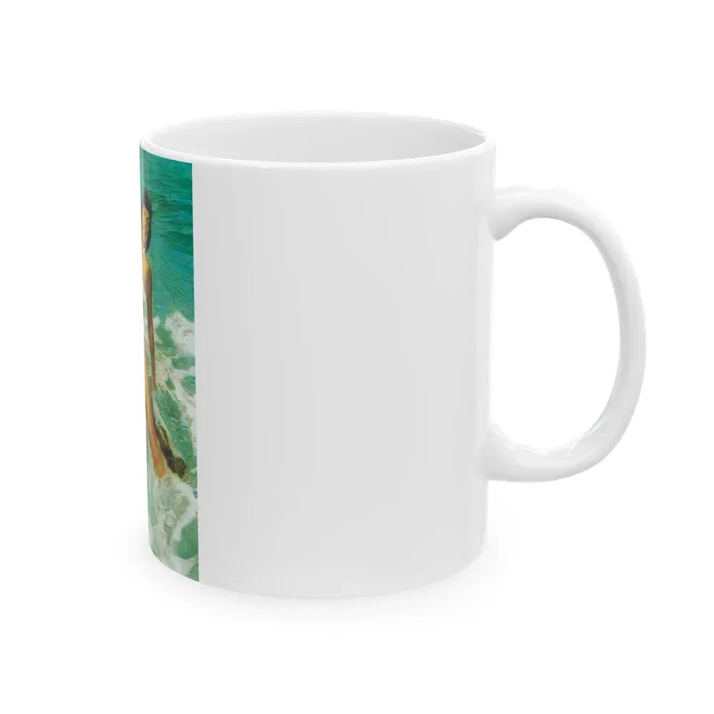 Bettie Page #476 (Vintage Female Icon) White Coffee Mug - Go Mug Yourself