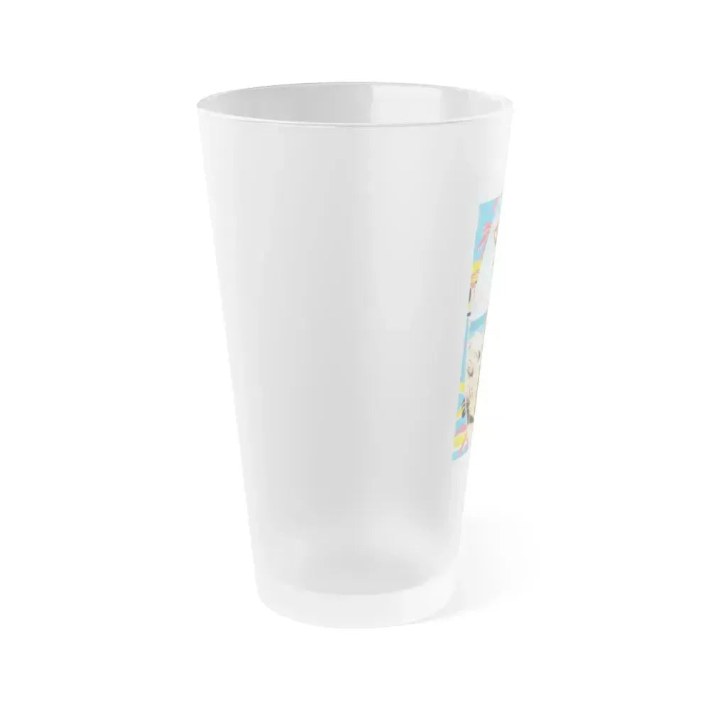Bettie Page #477 (Vintage Female Icon) Frosted Pint Glass 16oz - Go Mug Yourself