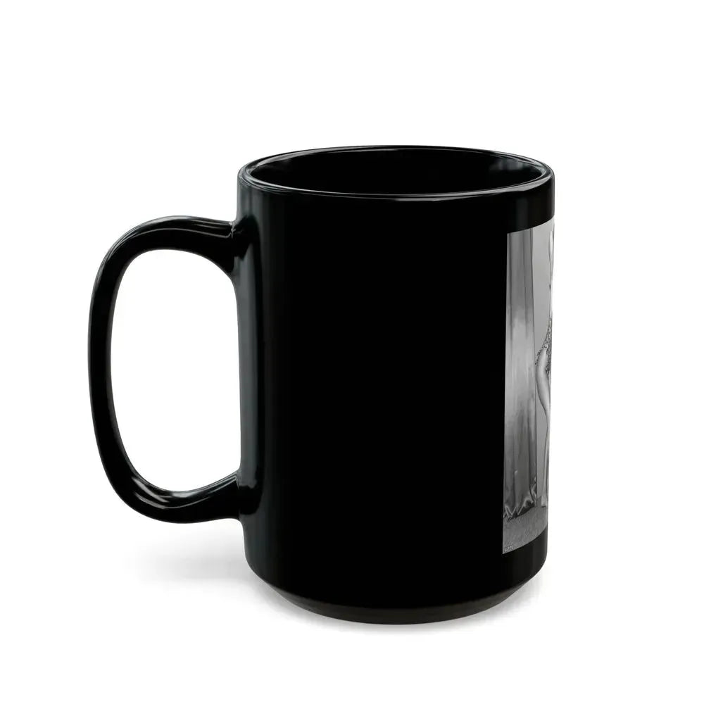 Bettie Page #49 (Vintage Female Icon) Black Coffee Mug - Go Mug Yourself